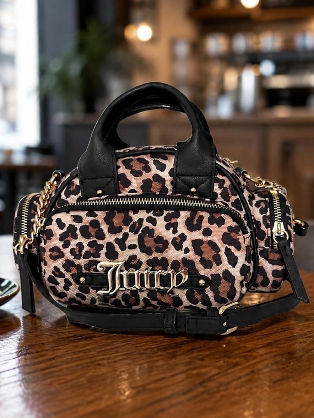 NEW Juicy Couture Leopard Crossbody Handbag
